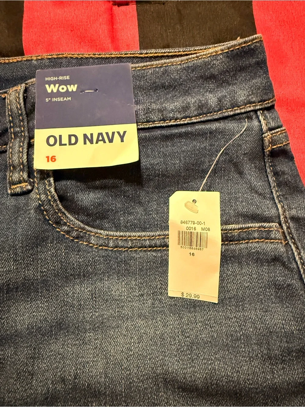Old Navy Blue Denim Cuffed Jean Shorts